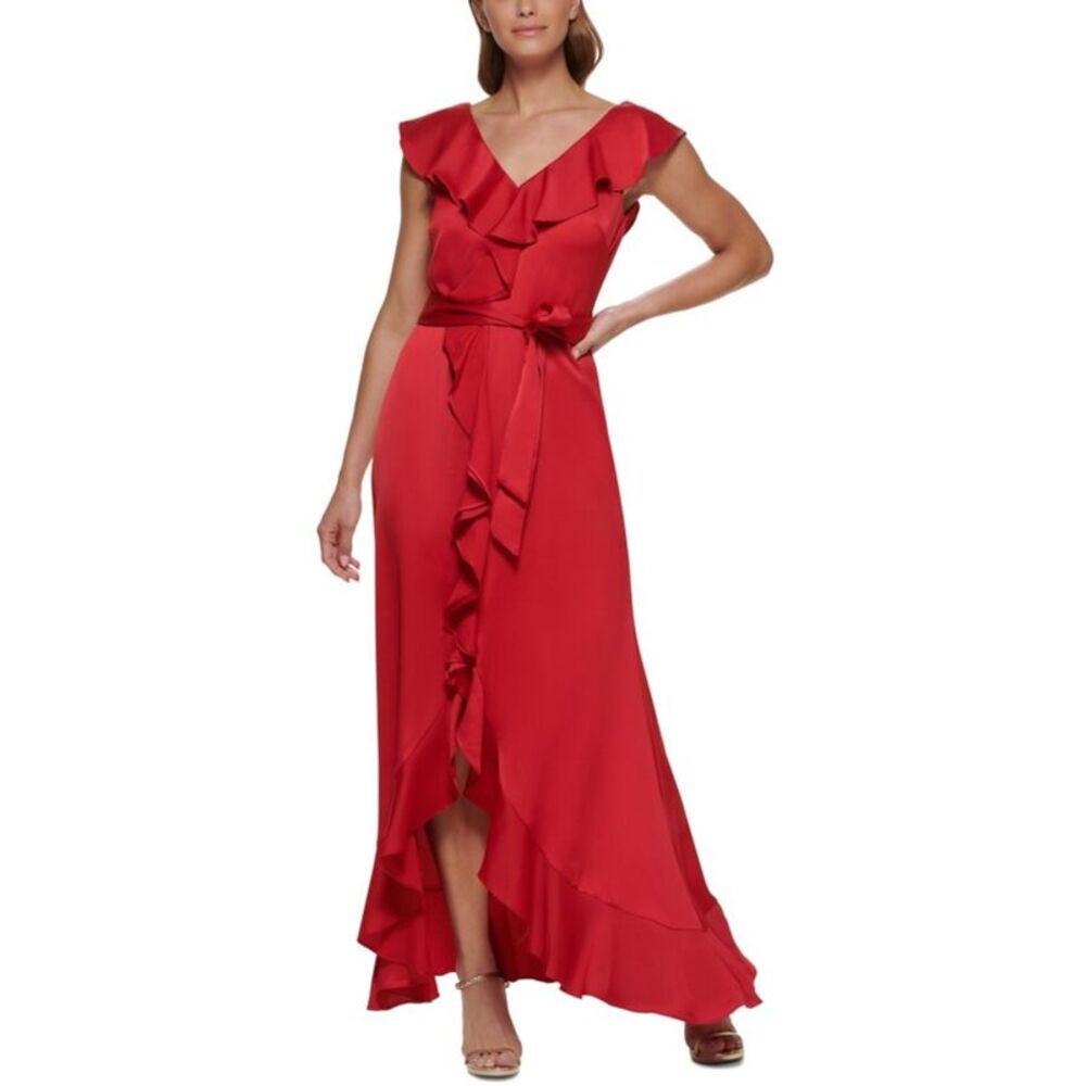 Dkny | Dresses | Nwt Dkny Womens Red Tie Belt Cutaway Hem Flutter Sleeve Formal Dress 4 | Poshmark Dkny | Dresses | Nwt Dkny Womens Red Tie Belt Cutaway Hem Flutter Sleeve Formal Dress 4 | Poshmark